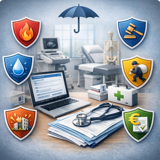 Professional office for business multi-risk insurance