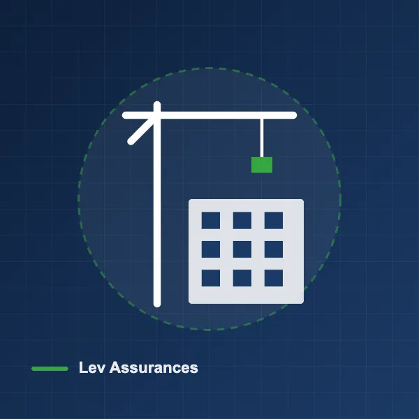 Illustration assurance décennale entreprise générale : grue et immeuble